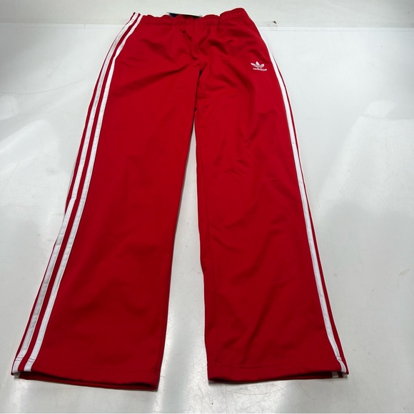 adidas boys red 3stripes pants XL NWT L110-29 - Picture 2 of 7